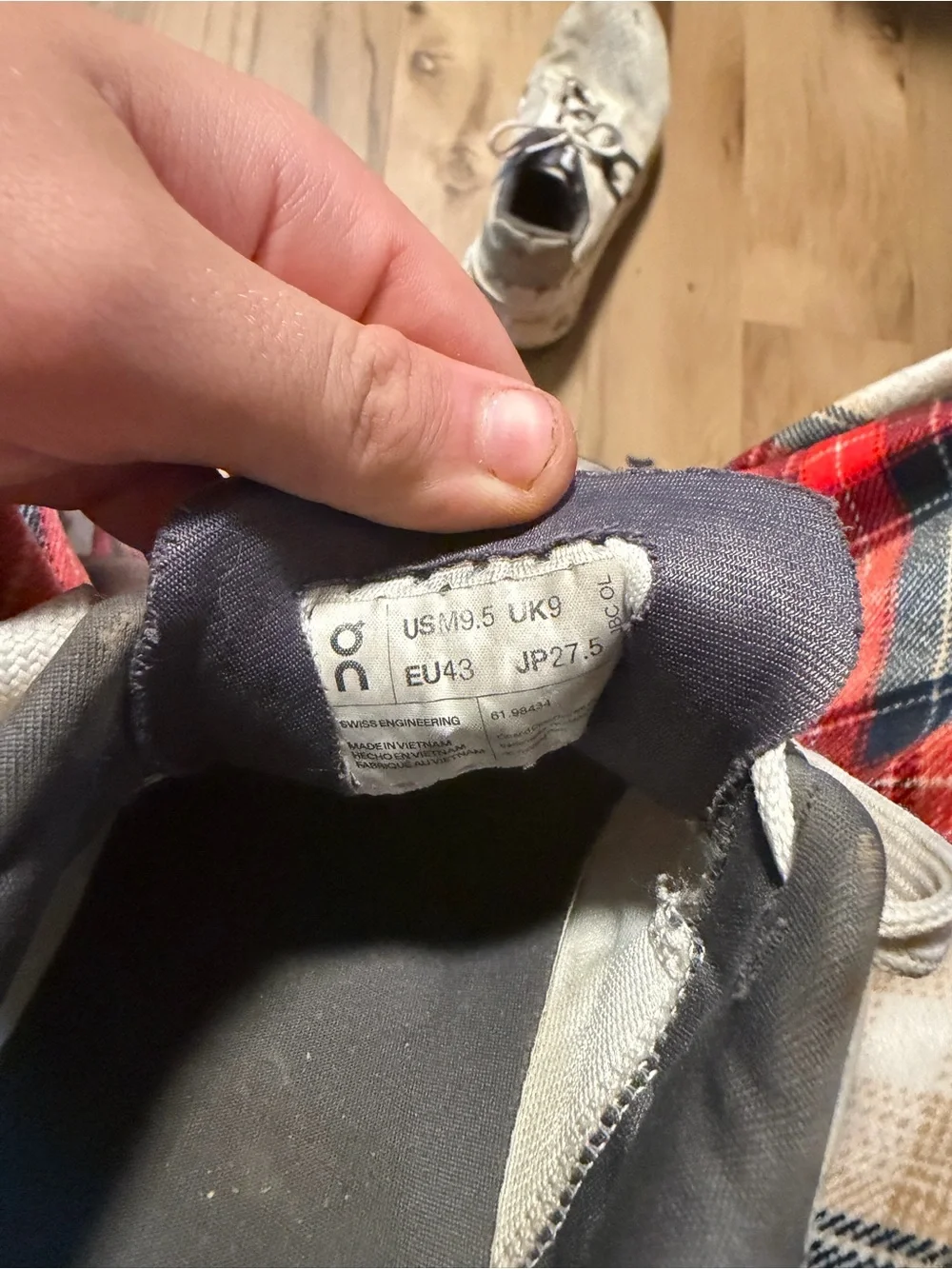 On Running Men's Athletic Shoes in Light Beige and Black